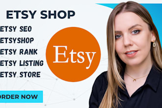 setup etsy shop listing digital product sales store rank etsy seo promotion
