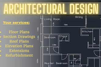 provide architectural drawings for planning permission in autocad