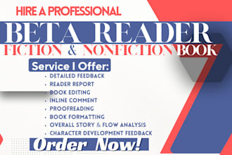 beta read, critique fiction novel nonfiction give honest feedback as beta reader