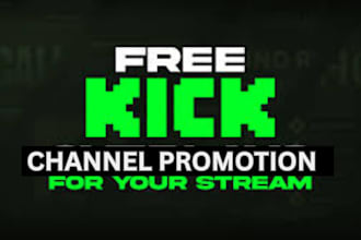 organic twitch channel, organic kick promotion affiliate, live viewers,chatters