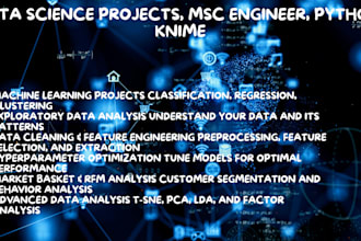 do data science projects, msc engineer, python, knime
