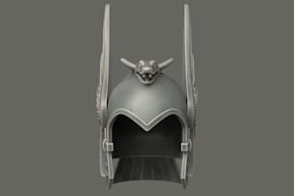 design custom 3d masks, helmets for cosplay, halloween 3d printing stl files