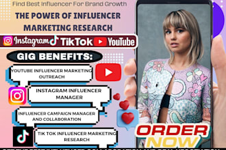 find instagram influencer list research tiktok marketing ugc for brand promotion