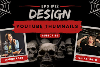 design amazing youtube thumbnail