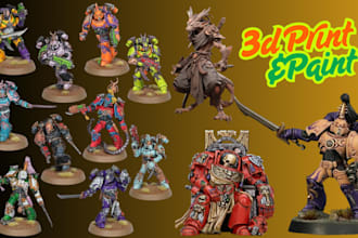 3d print and paint figurine character 3d miniature age of sigmar warhammer 40k