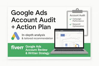 audit your google ads and provide a written strategy