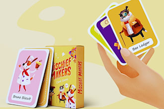design fun and engaging board game illustrations for children game