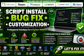 codecanyon script install and bug fix customize