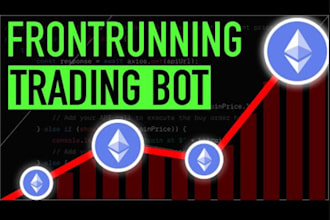 create copy trading bot,  front running bot, arbitrage bot, uniswap bot