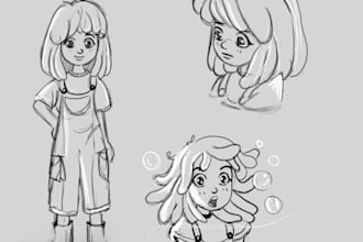 create cute illustrations for children and teens