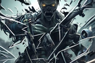 draw an amazing full color comic page with your script and concept art