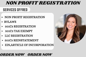 do 501c3 registration and reinstatement with llc formation and filling