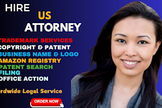 be US, canada licensed trademark registration attorney, office action, sou, noa
