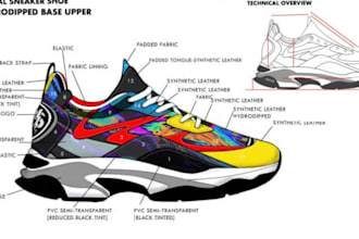 design footwear tech pack shoe sneaker heels boot tech pack leather shoe design