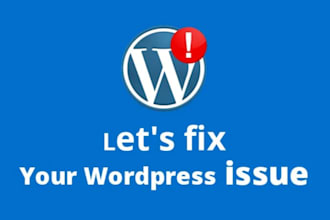 fix wordpress errors, bugs, crashes, and technical issues