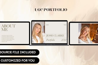 create an aesthetic ugc portfolio