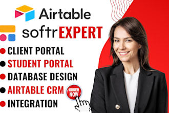 setup client portal, airtable, airtable automation, softr softr airtable, softr