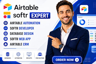 setup client portal, airtable, airtable automation, softr softr airtable, softr