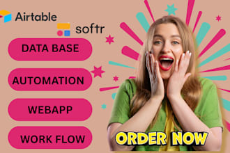 develop airtable integrated, softr webapp and client portal