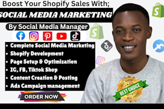 do facebook instagram ads tiktok shop or be your shopify social media manager
