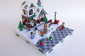 3d lego model chrismas lego design brick technics decal lego set pdf instruction