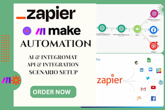 create custom make com automation workflows to streamline your business process