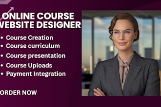 create online course website on kajabi, teachable, thinkific, podia or wordpress