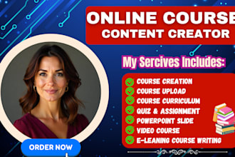 create ebook online course course creation course curriculum course content ppt