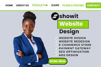 design and customize showit website or showit template with blog and SEO