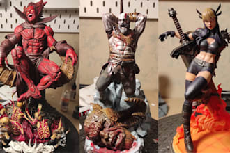 3d print and paint figurines warhammer 40k diorama miniatures minifigure