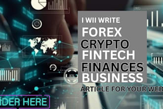 write SEO fintech, crypto, finance articles in 24 hours