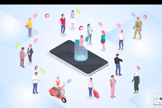3d isometric explainer video isometric 3d animation motion graphics video