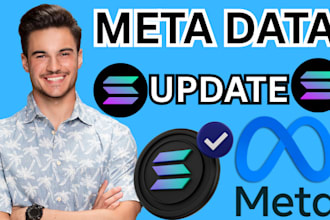 update your token new information, update token metadata solana memecoin
