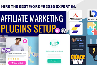 setup affiliate marketing plugin affiliatewp goaffpro everflow leaddyno slicewp