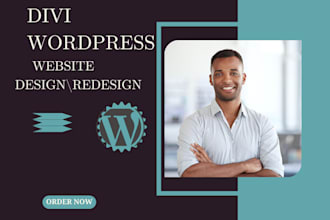 design and redesign a responsive wordpress website with divi theme divi website