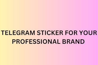 create telegram sticker for your professional brand
