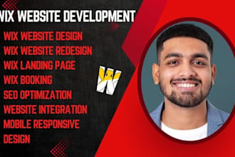 design and revamp wix website, wix landing page, wix redesign and web design