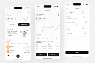build crypto wallet app, fintech app,crypto payment app and crypto exchange app