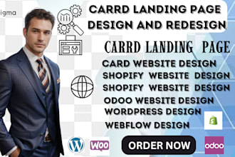 design high converting figma websites using carrd, shopify, webflow wordpress
