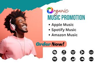 do apple music, spotify, amazon music promotion to boost your organic followers