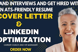 write a professional resume, CV, cover letter and optimize linkedin