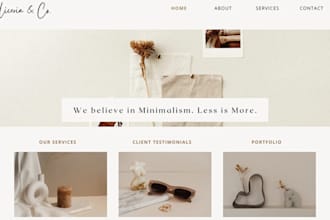 design a canva website, landing page, or portfolio for your brand or business