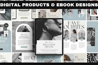 design editable canva pro mindfulness ebook, self help workbook, pdf template
