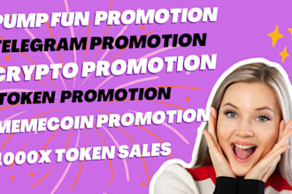 hit 900k degen traders, promote solana memecoin to 1000x token sales, telegram