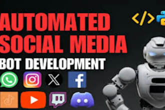 build automated bot for social media like linkedin tiktok instagram mass dm bot