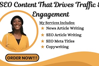 news article writing SEO meta title writing copywriting meta tag content writing