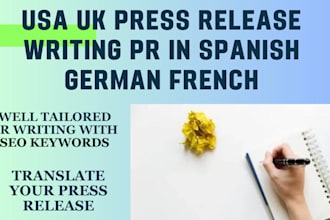 write press release pr writing USA UK press release spanish music press release