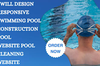 swimming pool website pool construction website pool cleaning service website