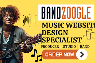 build optimize bandzoogle website music dj merch store tilda weebly album
