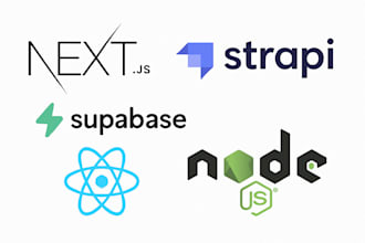 develop full stack apps using nextjs strapi supabase